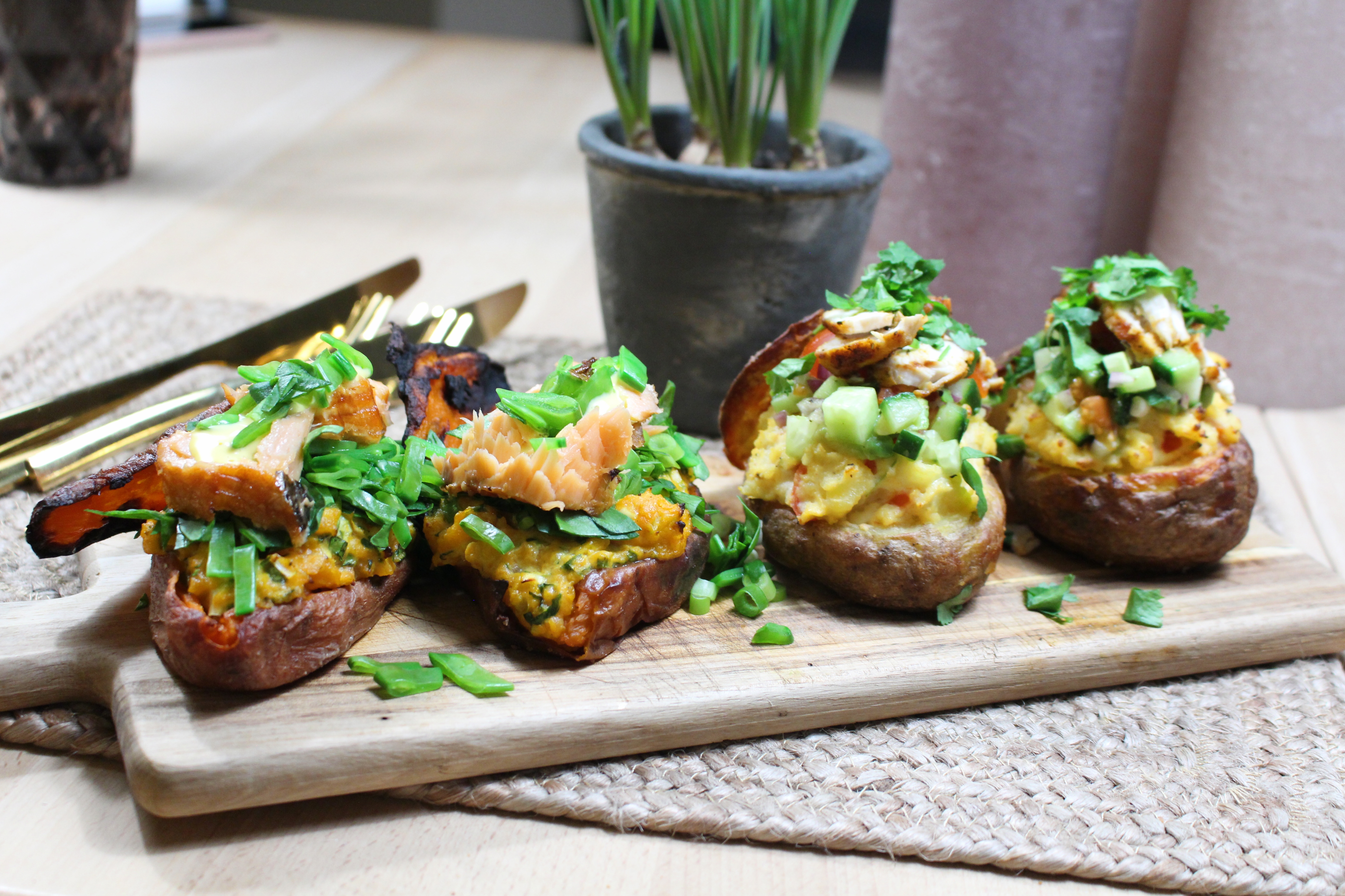 Heldige kartofler med fyld