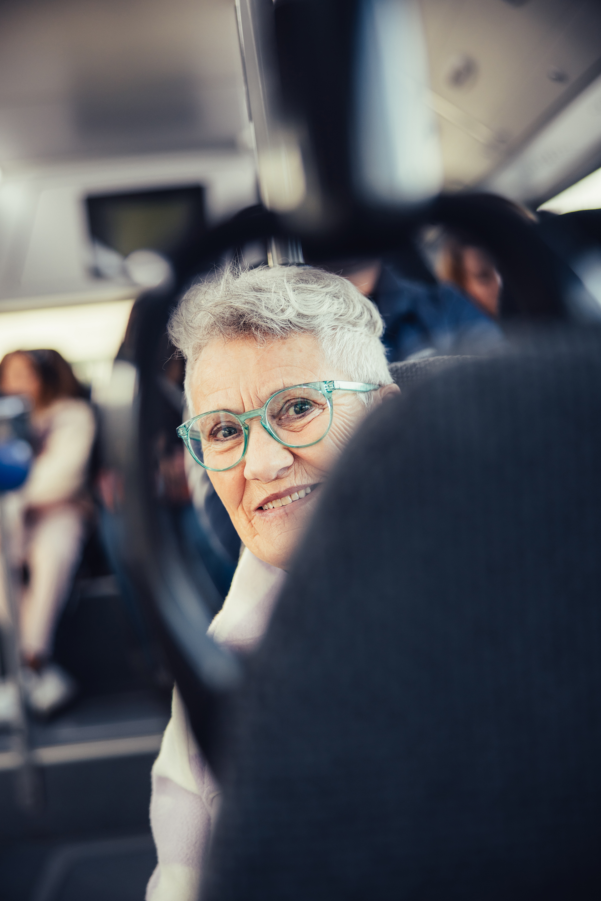 Kvinde i bus
