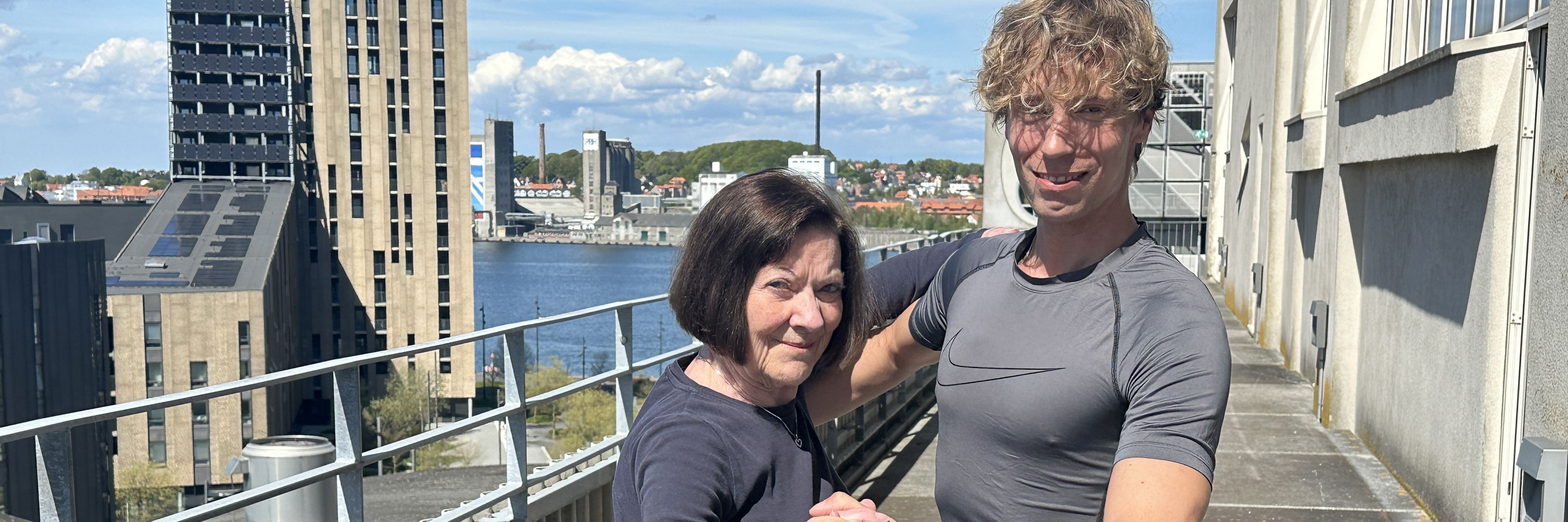 Ruth til lungedans på toppen af Nordkraft