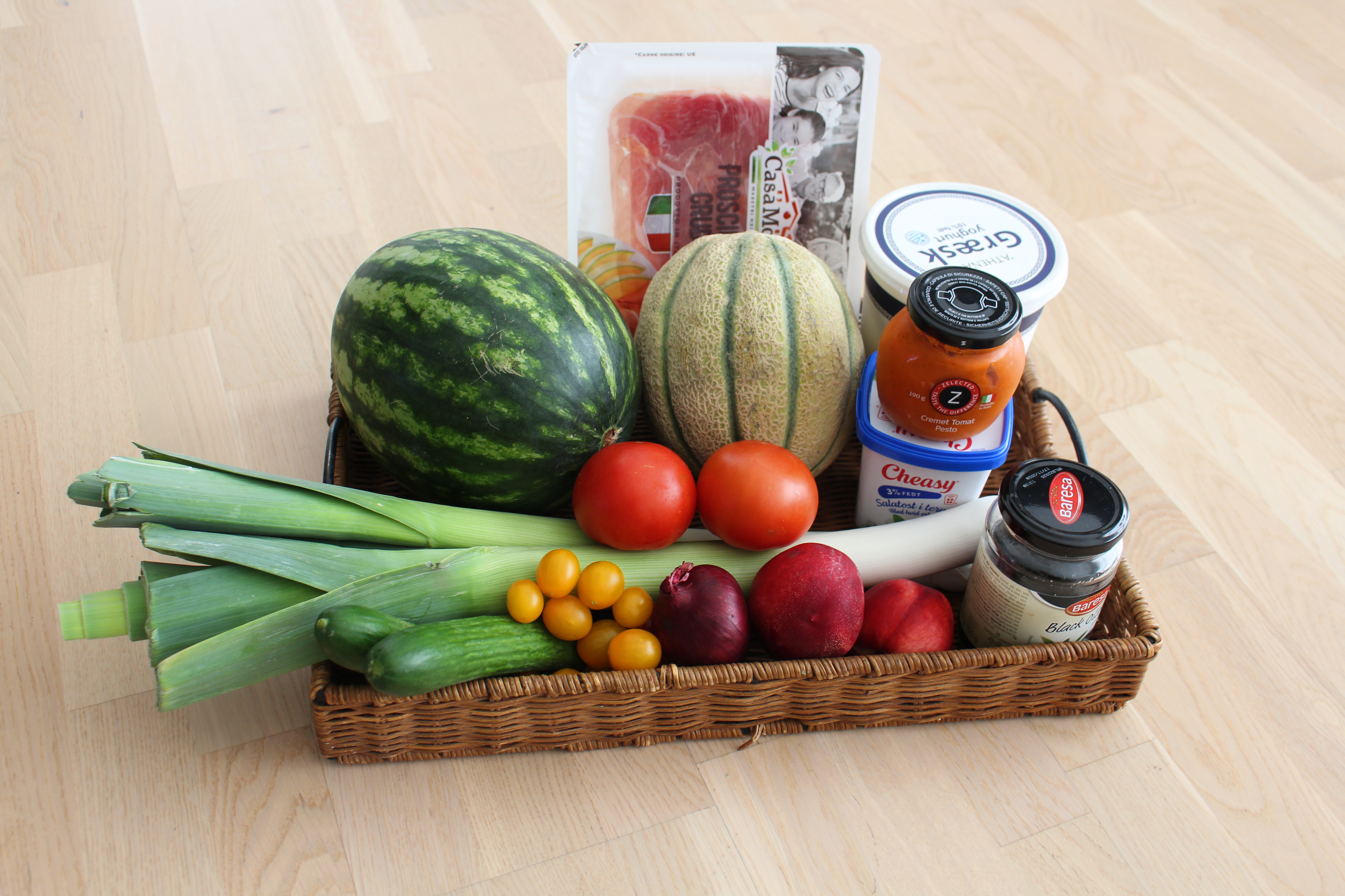 Ingredienser til porre i svøb