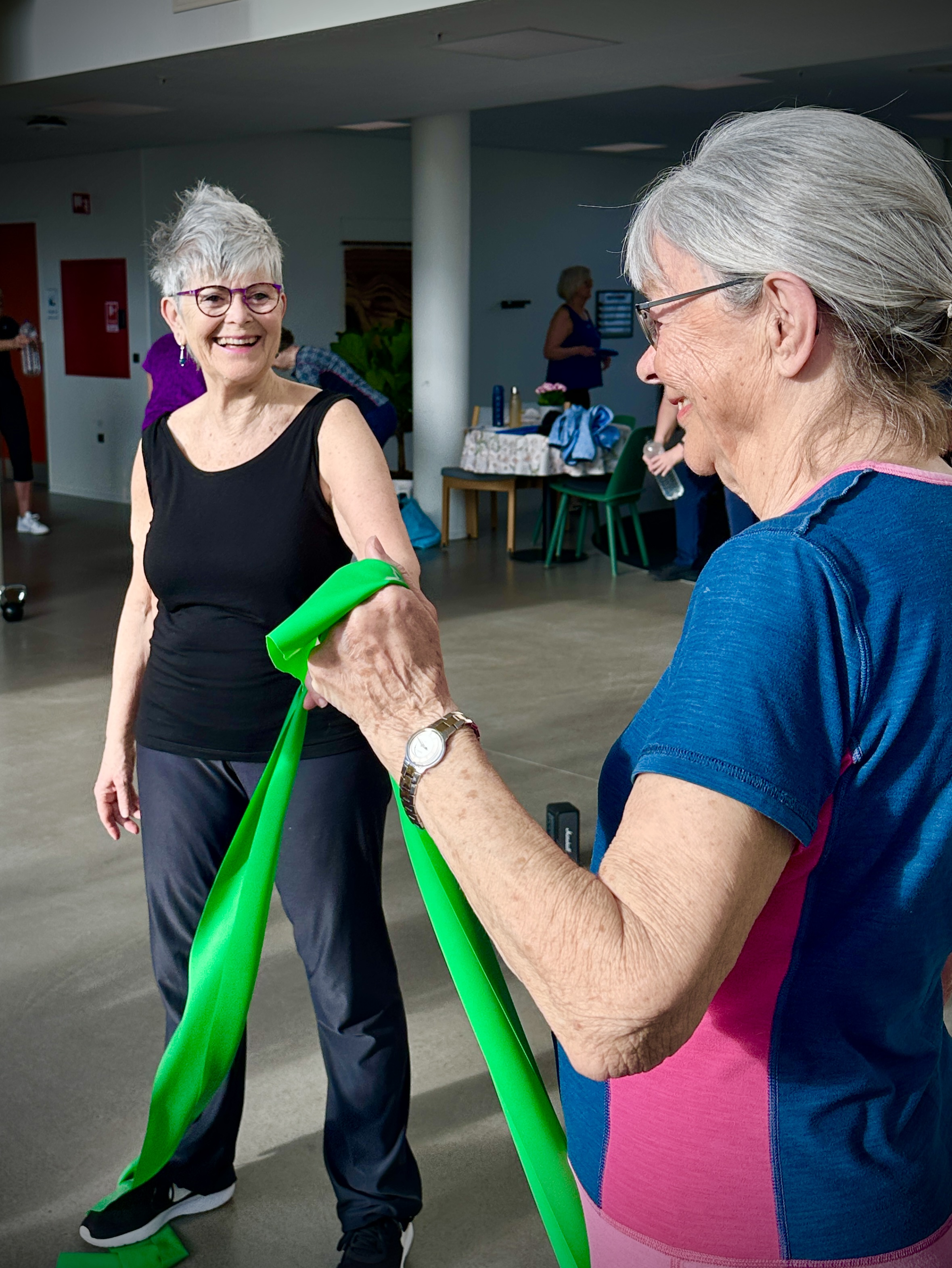 Smil og træning går hånd i hånd