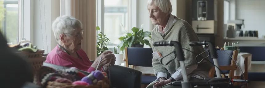 Inge Lis er frivillig på Skovbrynet