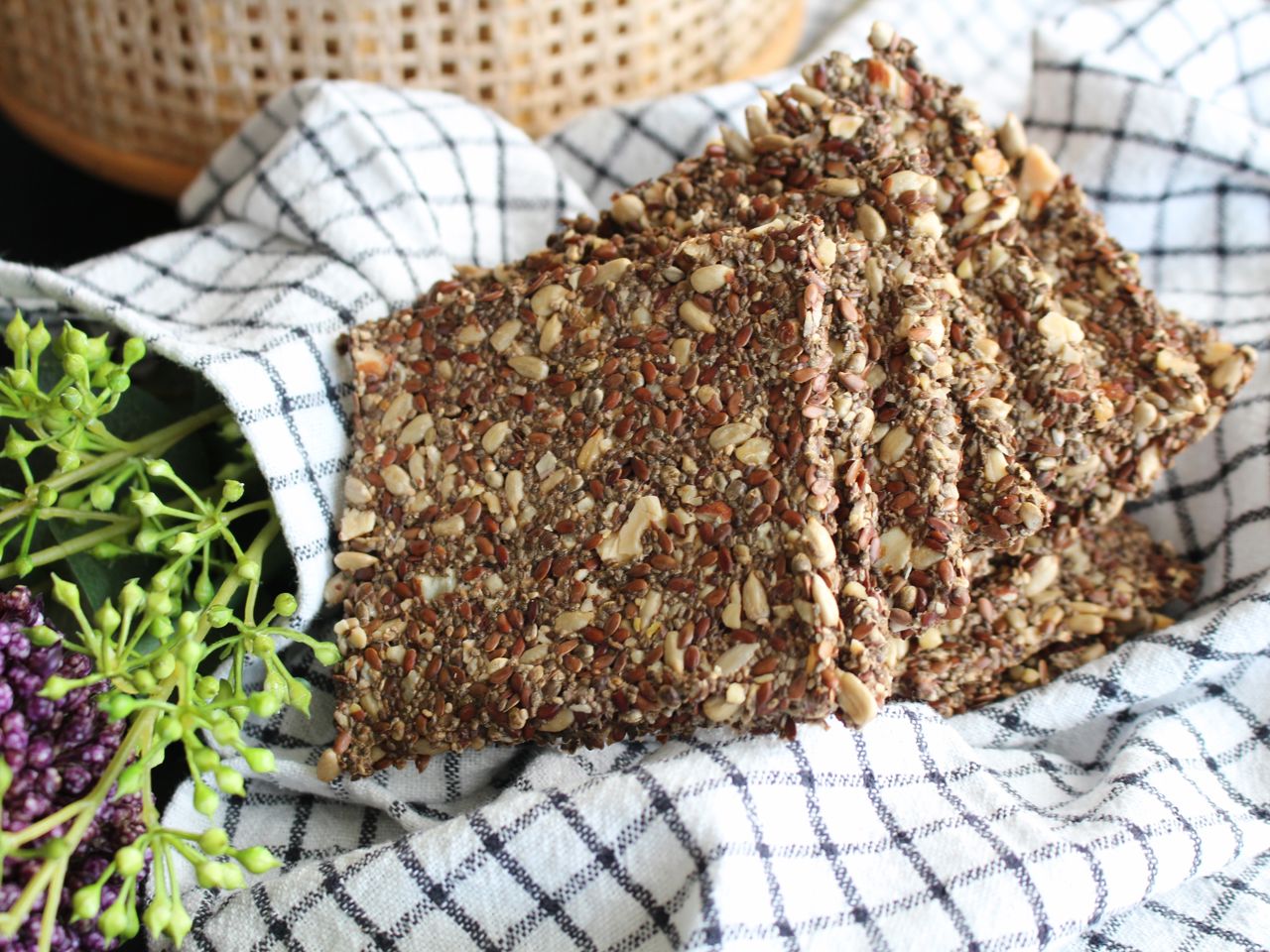 Sprødt kerneknækbrød