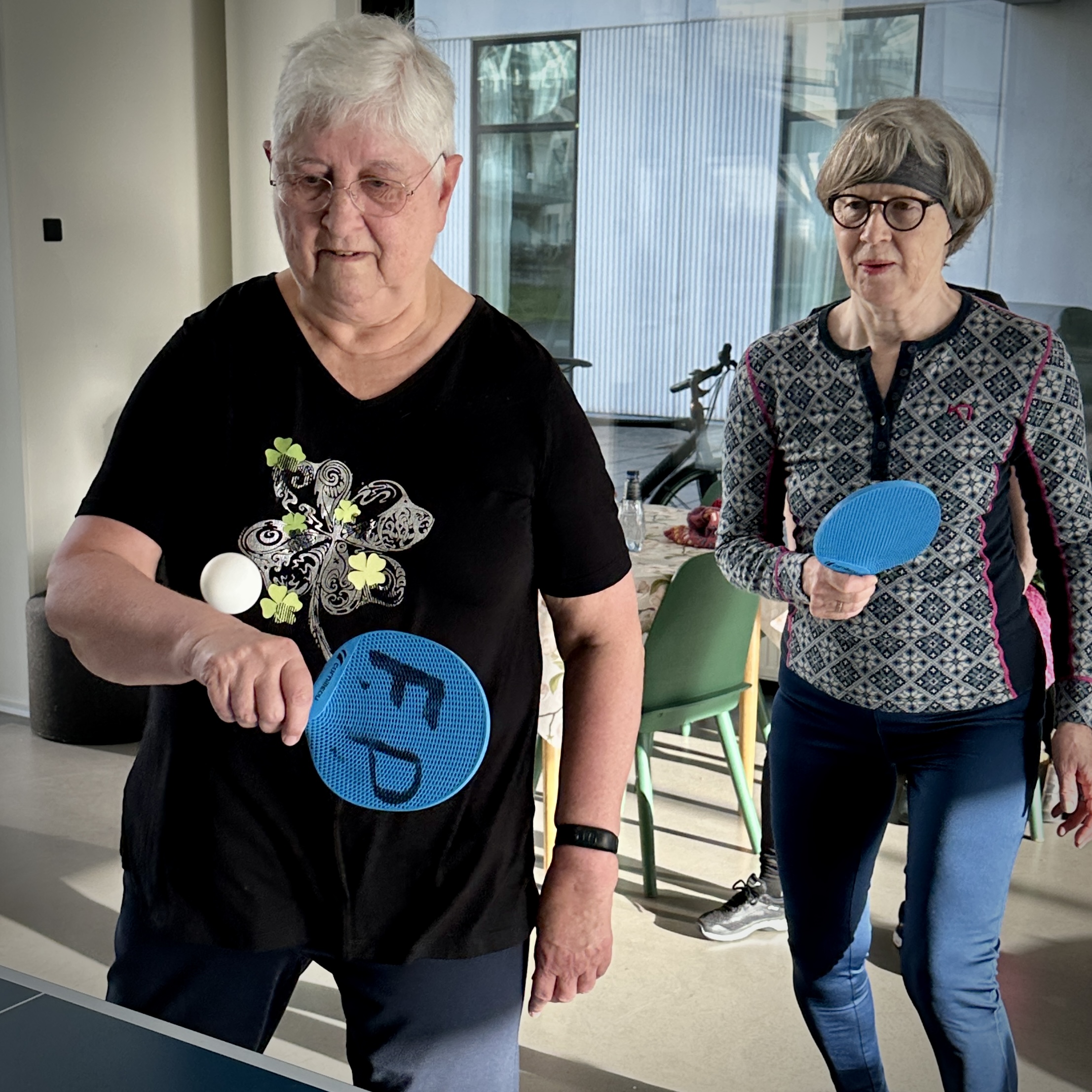 Der er også bordtennis på programmet